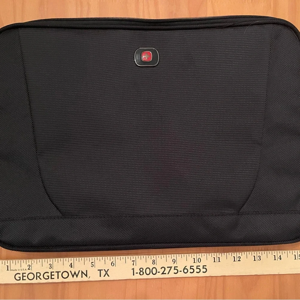 Swiss Tech Black Laptop Sleeve with Logo